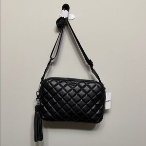 ALDO Elegant Black Quilted Crossbody Bag